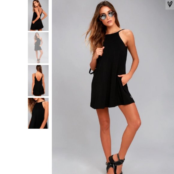 Lulus RVCA Black Swing Dress - Picture 2 of 6